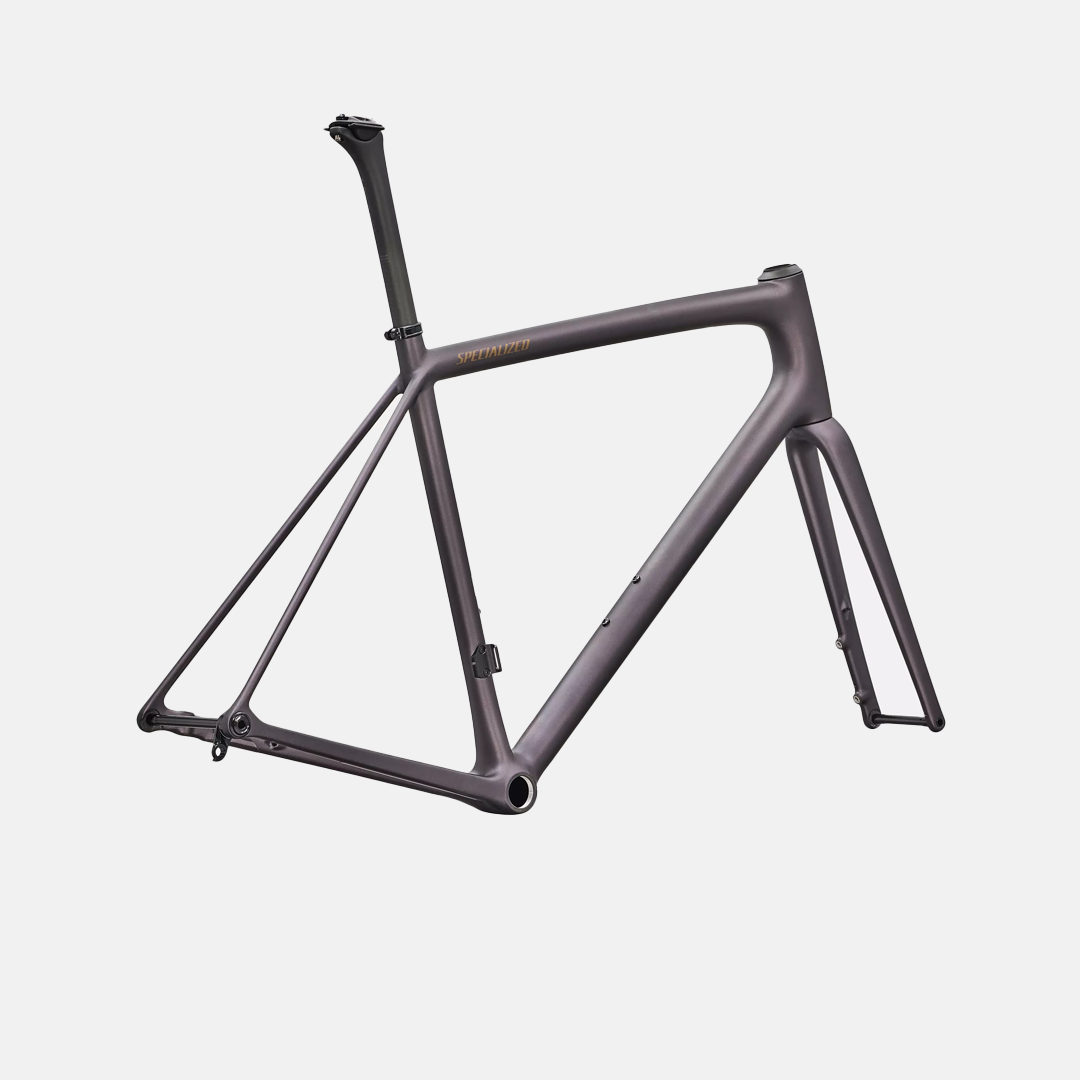 Specialized S-Works Aethos 2 Frameset FACT 12r Carbon Rtp Raw Carbon / Premium Fjord Metallic 54 - Imagen 3