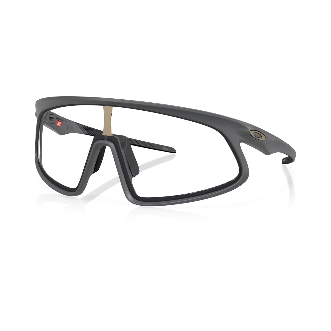 Oakley RSLV Matte Carbon w/Clear to Black Iridium Photochromic